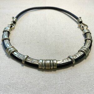 Middle Eastern Metalwork Collar Necklace – Vintage Market Find